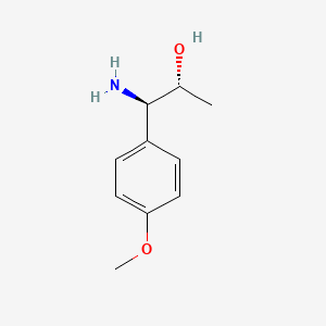 molecular formula C10H15NO2 B13037693 (1R,2R)-1-Amino-1-(4-methoxyphenyl)propan-2-OL 