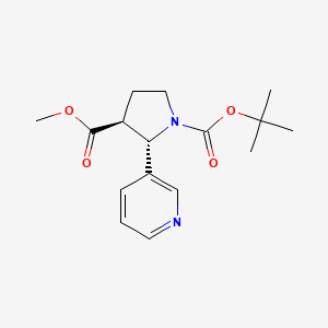 Trans-1-Tert-Butyl 3-Methyl 2-(Pyridin-3-Yl)Pyrrolidine-1,3-Dicarboxylate