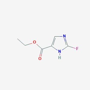 molecular formula C6H7FN2O2 B13037783 Ethyl 2-fluoro-1H-imidazole-5-carboxylate 