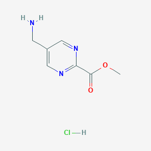 Methyl 5-(aminomethyl)pyrimidine-2-carboxylate hcl