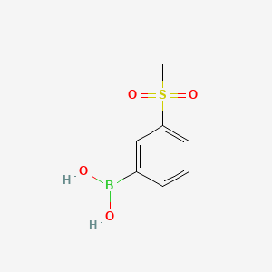 molecular formula C7H9BO4S B1303783 3-(Methylsulfonyl)phenylboronic acid CAS No. 373384-18-0