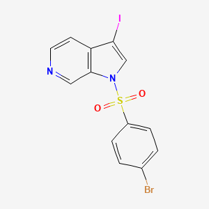 1-((4-bromophenyl)sulfonyl)-3-iodo-1H-pyrrolo[2,3-c]pyridine