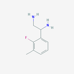 molecular formula C9H13FN2 B13037865 (2-Fluoro-3-methylphenyl)ethane-1,2-diamine 