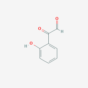 molecular formula C8H6O3 B13037874 2-(2-Hydroxyphenyl)-2-oxoacetaldehyde 