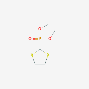 molecular formula C5H11O3PS2 B13037880 Dimethyl2-(1,3-Dithiole)phosphonate 