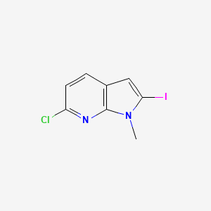 6-chloro-2-iodo-1-methyl-1H-pyrrolo[2,3-b]pyridine