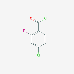 molecular formula C7H3Cl2FO B1303791 4-Chloro-2-fluorobenzoyl chloride CAS No. 394-39-8