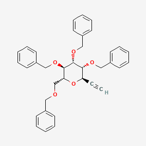 (2R,3R,4R,5R,6R)-3,4,5-tribenzyloxy-2-(benzyloxymethyl)-6-ethynyl-tetrahydropyran