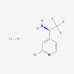 (R)-1-(2-Bromopyridin-4-YL)-2,2,2-trifluoroethan-1-amine hcl