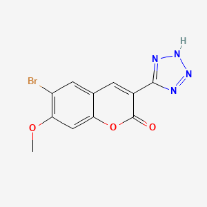 6-Bromo-7-methoxy-3-(1H-tetrazol-5-YL)-2H-chromen-2-one