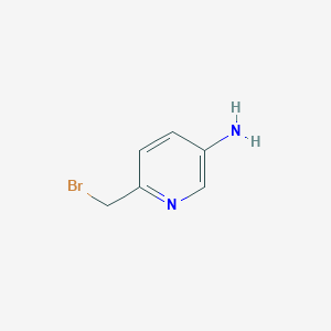 molecular formula C6H7BrN2 B13037975 6-(Bromomethyl)pyridin-3-amine 