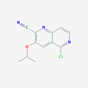 5-Chloro-3-(propan-2-yloxy)-1,6-naphthyridine-2-carbonitrile