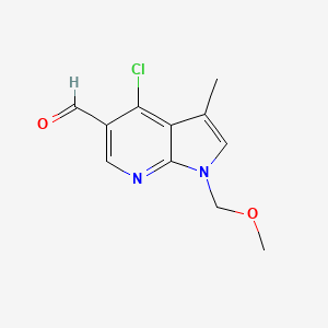 1H-Pyrrolo[2,3-b]pyridine-5-carboxaldehyde, 4-chloro-1-(methoxymethyl)-3-methyl-