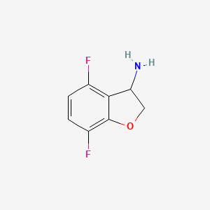 4,7-Difluoro-2,3-dihydro-1-benzofuran-3-amine