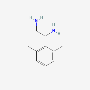 molecular formula C10H16N2 B13038068 1-(2,6-Dimethylphenyl)ethane-1,2-diamine 