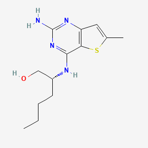 (R)-2-((2-Amino-6-methylthieno[3,2-D]pyrimidin-4-YL)amino)hexan-1-OL