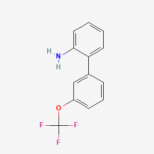 molecular formula C13H10F3NO B13038096 3'-(Trifluoromethoxy)-biphenyl-2-amine 