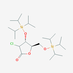 (4R,5R)-3-Chloro-4-((triisopropylsilyl)oxy)-5-(((triisopropylsilyl)oxy)methyl)dihydrofuran-2(3H)-one