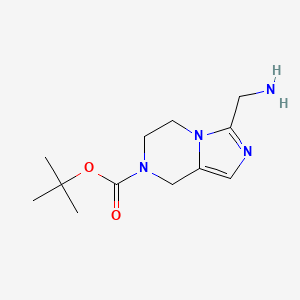 tert-butyl 3-(aminomethyl)-6,8-dihydro-5H-imidazo[1,5-a]pyrazine-7-carboxylate