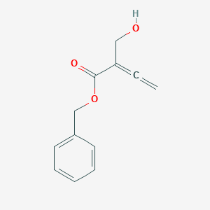 molecular formula C12H12O3 B13038193 Benzyl 2-(hydroxymethyl)buta-2,3-dienoate 