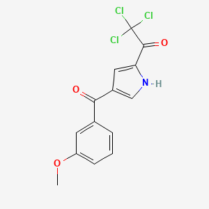 molecular formula C14H10Cl3NO3 B1303820 2,2,2-trichloro-1-[4-(3-methoxybenzoyl)-1H-pyrrol-2-yl]-1-ethanone CAS No. 453557-69-2