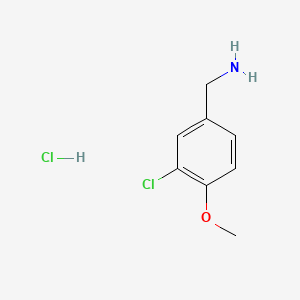 molecular formula C8H11Cl2NO B1303821 3-Chloro-4-methoxybenzylamine hydrochloride CAS No. 41965-95-1