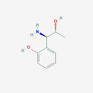 molecular formula C9H13NO2 B13038244 (1R,2R)-1-Amino-1-(2-hydroxyphenyl)propan-2-OL 