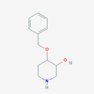 molecular formula C12H17NO2 B13038272 4-(Benzyloxy)piperidin-3-ol 