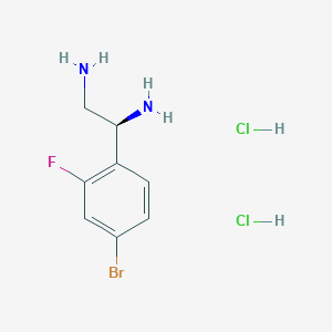 (1S)-1-(4-Bromo-2-fluorophenyl)ethane-1,2-diamine 2hcl