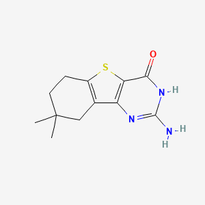 2-Amino-8,8-dimethyl-6,7,8,9-tetrahydrobenzo[4,5]thieno[3,2-D]pyrimidin-4(1H)-one