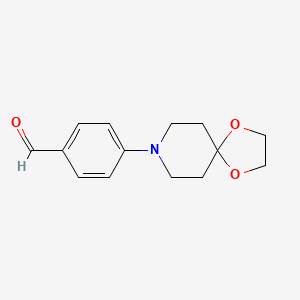 molecular formula C14H17NO3 B1303836 4-(1,4-Dioxa-8-azaspiro[4.5]decan-8-yl)benzaldehyde CAS No. 79421-40-2