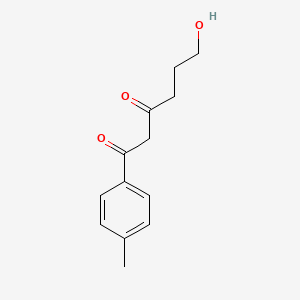 B1303837 6-Hydroxy-1-(4-methylphenyl)hexane-1,3-dione CAS No. 69745-21-7