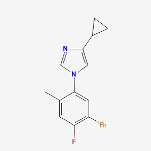 1-(5-Bromo-4-fluoro-2-methylphenyl)-4-cyclopropyl-1H-imidazole