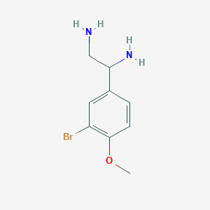 1-(3-Bromo-4-methoxyphenyl)ethane-1,2-diamine