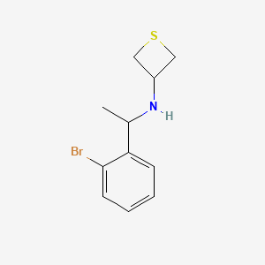 N-(1-(2-Bromophenyl)ethyl)thietan-3-amine