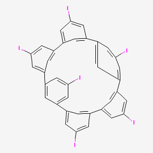 molecular formula C36H18I6 B13038484 5,5',5'',5''',5'''',5'''''-Hexaiodohexa-m-phenylene 