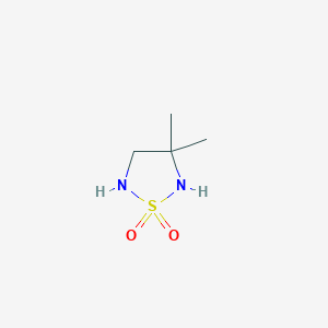 molecular formula C4H10N2O2S B130385 3,3-Dimethyl-1,2,5-thiadiazolidine 1,1-dioxide CAS No. 144432-67-7
