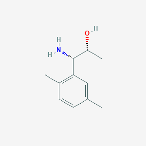 molecular formula C11H17NO B13038510 (1S,2R)-1-Amino-1-(2,5-dimethylphenyl)propan-2-OL 