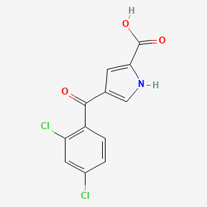 molecular formula C12H7Cl2NO3 B1303856 4-(2,4-dichlorobenzoyl)-1H-pyrrole-2-carboxylic Acid CAS No. 886361-05-3
