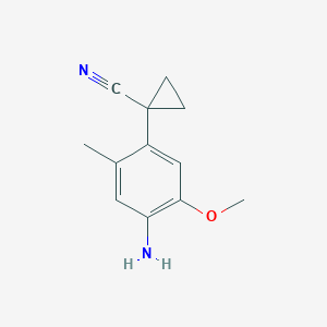 1-(4-Amino-5-methoxy-2-methylphenyl)cyclopropane-1-carbonitrile