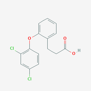 molecular formula C15H12Cl2O3 B1303857 3-[2-(2,4-dichlorophenoxy)phenyl]propanoic Acid CAS No. 86308-89-6
