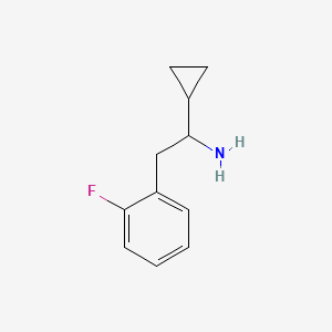 1-Cyclopropyl-2-(2-fluorophenyl)ethan-1-amine