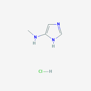 molecular formula C4H8ClN3 B13038575 N-Methyl-1H-imidazol-5-amine hcl 