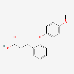 molecular formula C16H16O4 B1303858 3-[2-(4-甲氧基苯氧基)苯基]丙酸 CAS No. 886361-17-7