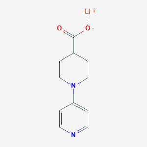 molecular formula C11H13LiN2O2 B13038581 Lithium 1-(pyridin-4-yl)piperidine-4-carboxylate 