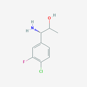 (1S)-1-Amino-1-(4-chloro-3-fluorophenyl)propan-2-OL