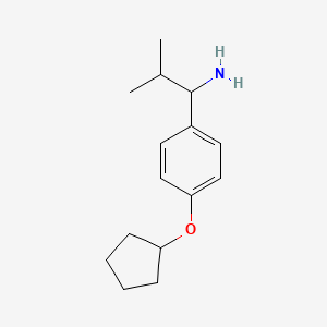 1-(4-Cyclopentyloxyphenyl)-2-methylpropylamine