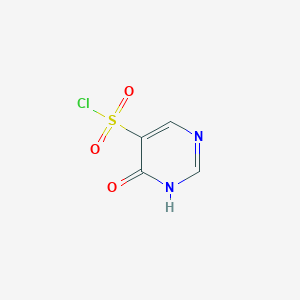 molecular formula C4H3ClN2O3S B13038659 6-oxo-1H-pyrimidine-5-sulfonyl chloride CAS No. 1211581-63-3