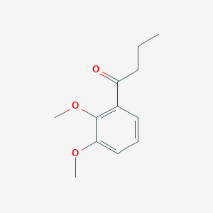 molecular formula C12H16O3 B13038666 1-(2,3-Dimethoxyphenyl)-1-butanone 