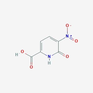 molecular formula C6H4N2O5 B13038718 6-Hydroxy-5-nitropicolinic acid 